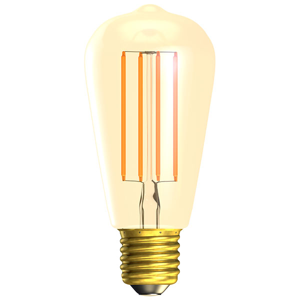 LED 4W Dimmable Vintage Amber Squirrel Cage - ES - 2000K 